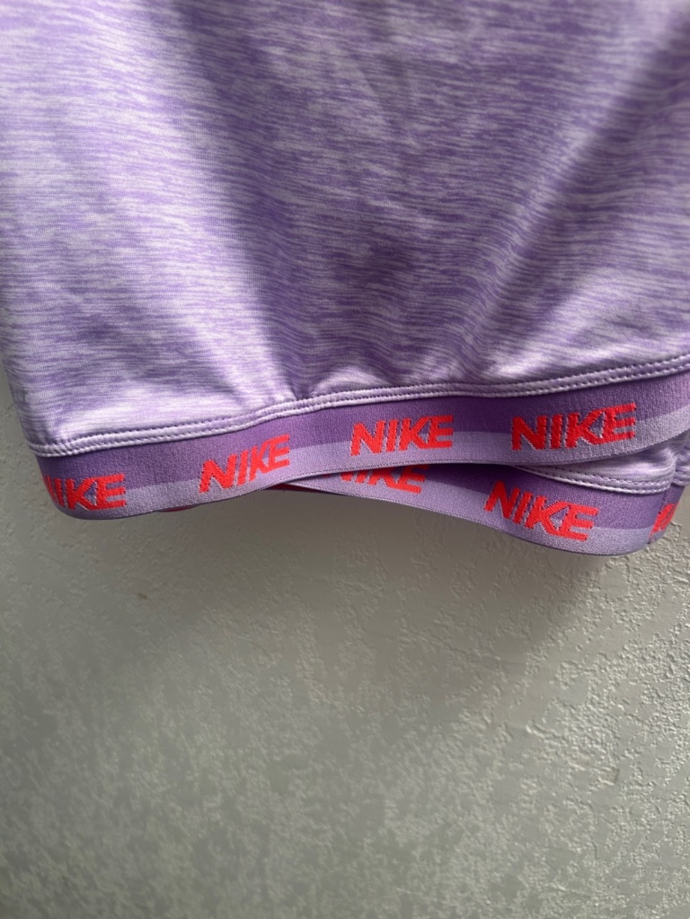 54. Nike Infant Lavender Dri-Fit Long Sleeve Shirt - Picture 4 of 5